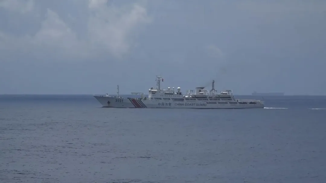 侵入我國東沙海域的大陸海警3501號。(圖/海巡署)