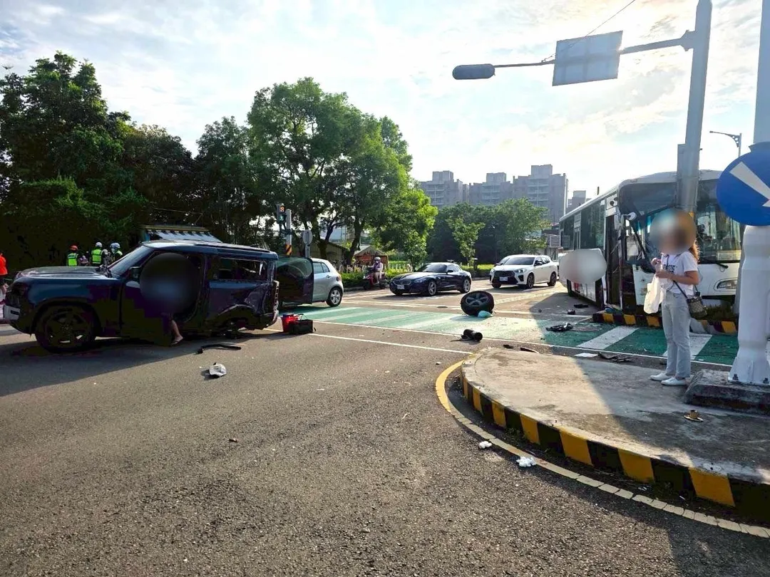 車禍現場。（圖／中天新聞）