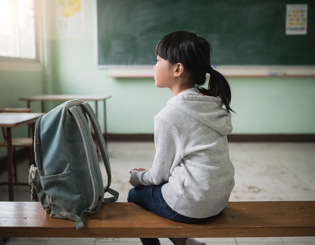 女童被誤關呼吸器之後，父母注意到女兒身體發生變化，整體狀況變差，「她再也不微笑了」。（示意圖／AI生成）