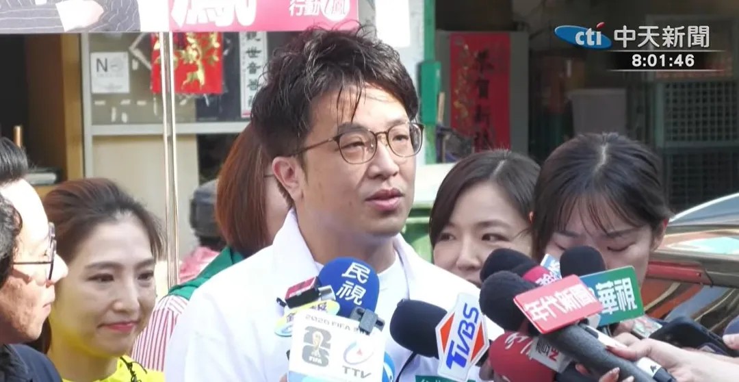 民進黨台北市長參選人沈伯洋。(圖/中天新聞)