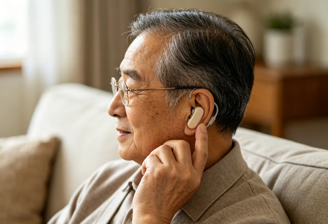 「忽略聽力與視力退化非常危險。」楊聰財表示，多數人不知道聽力損失是失智症的重要危險因子之一。（示意圖／AI生成圖）
