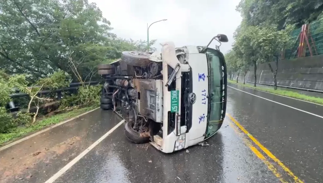 車禍現場。（圖／翻攝畫面）