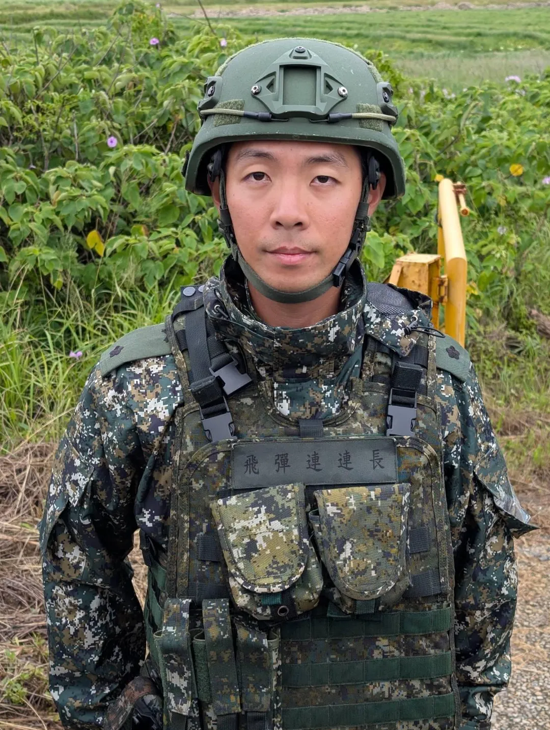柯明斌少校。(圖/宋玉寧攝)