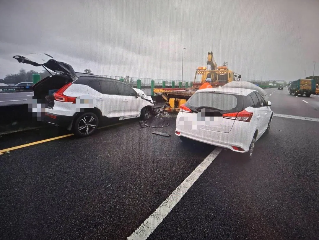 車禍現場。(圖/翻攝畫面)