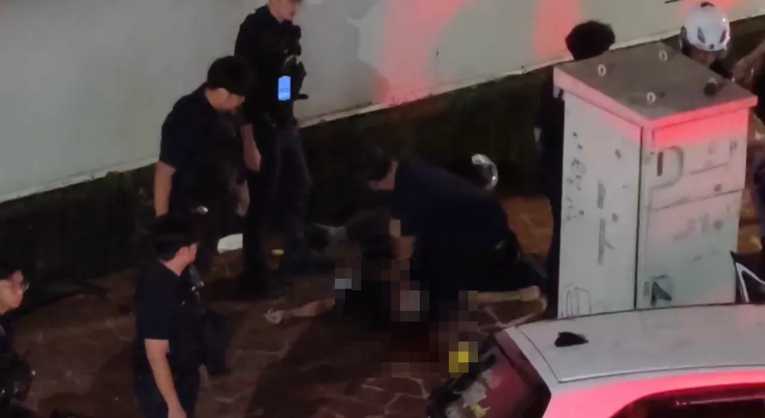 行人遭撞飛命危。（圖／讀者張先生提供）