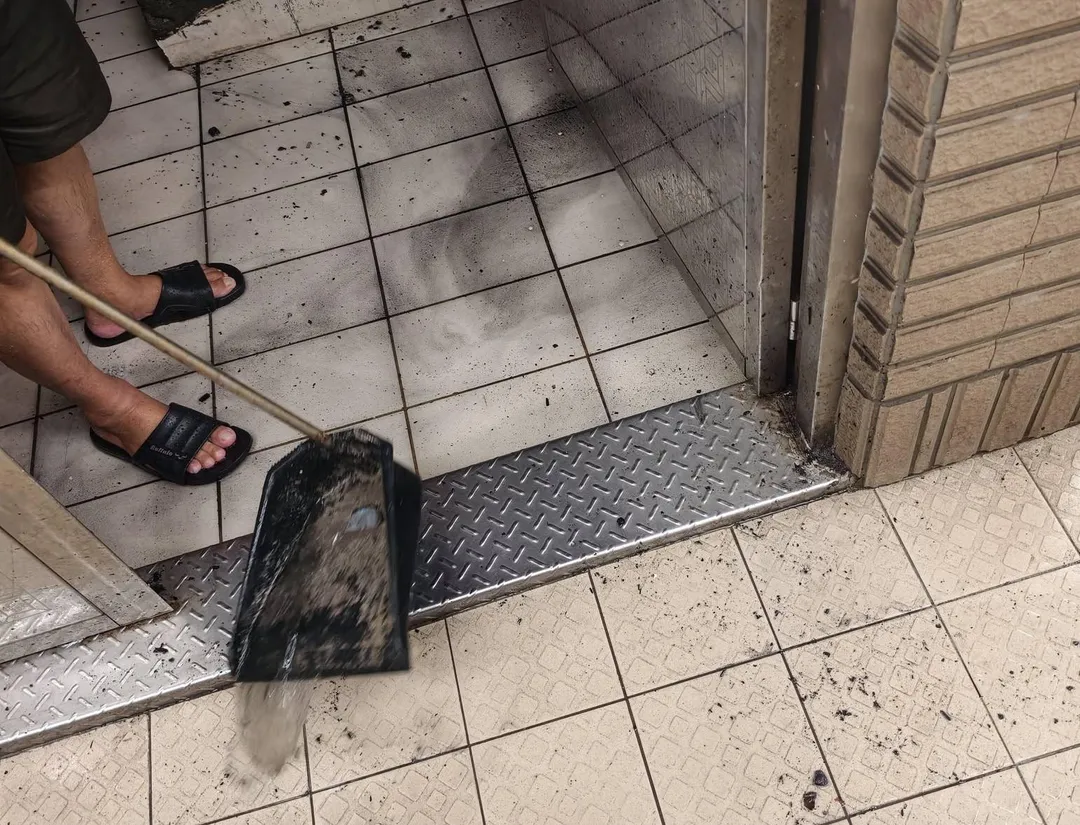 氣爆現場。（圖／翻攝自臉書／林于翔：立足玉山、深耕桃園）