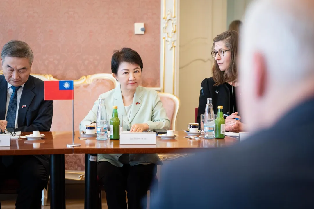 盧秀燕表示,民主國家應攜手合作,共同守護自由法治與和平等共同價值,並感謝捷克於國際上為台灣發聲及支持。(圖/台中市府提供)