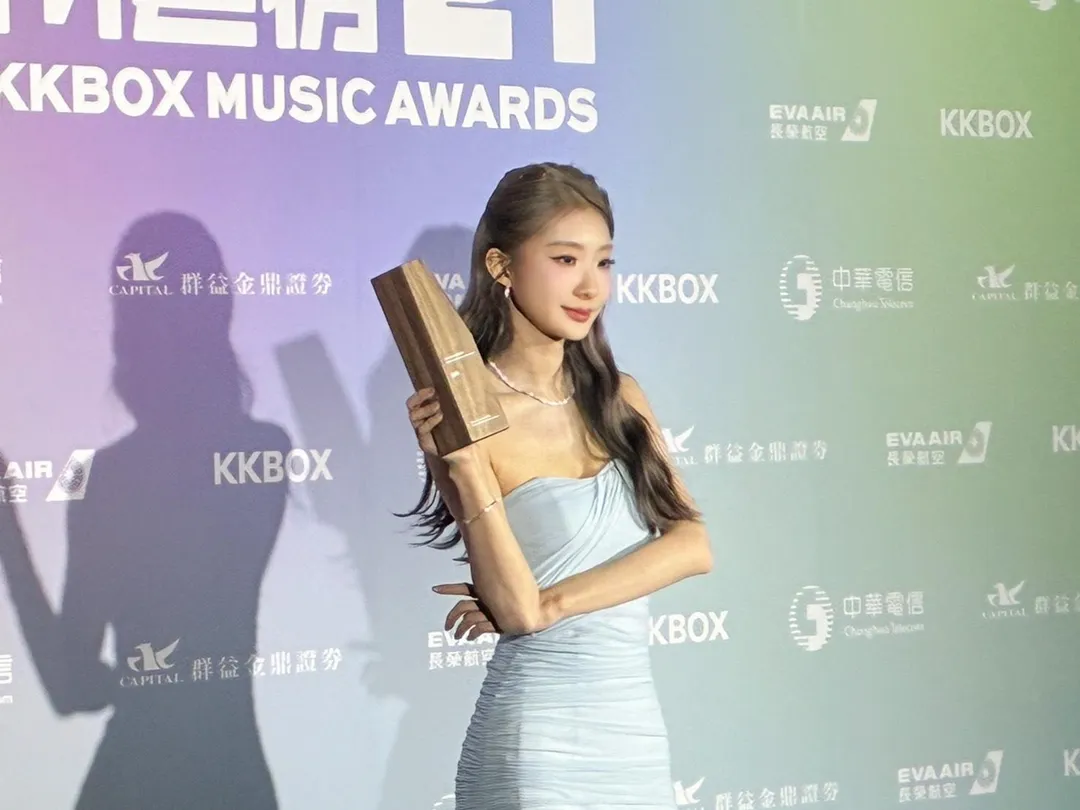 陳華13日出席《第21屆KKBOX風雲榜演唱會》。（圖／記者郭竹倩 攝）