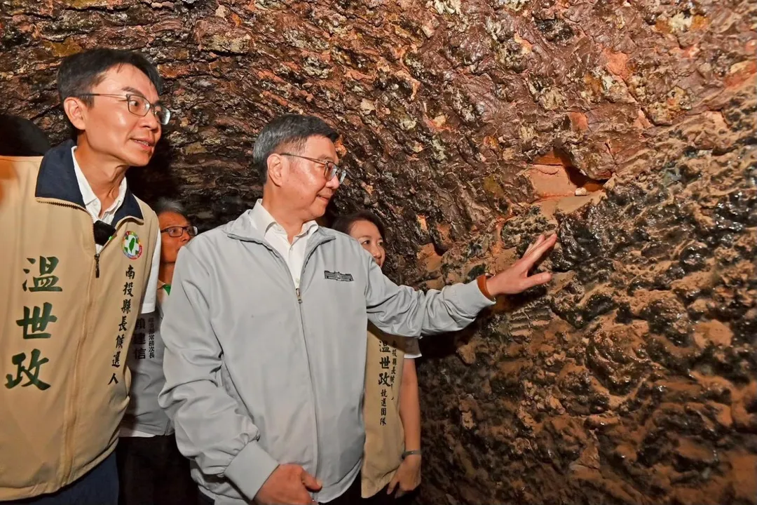 卓榮泰13日到南投視察。（圖／翻攝卓榮泰臉書）