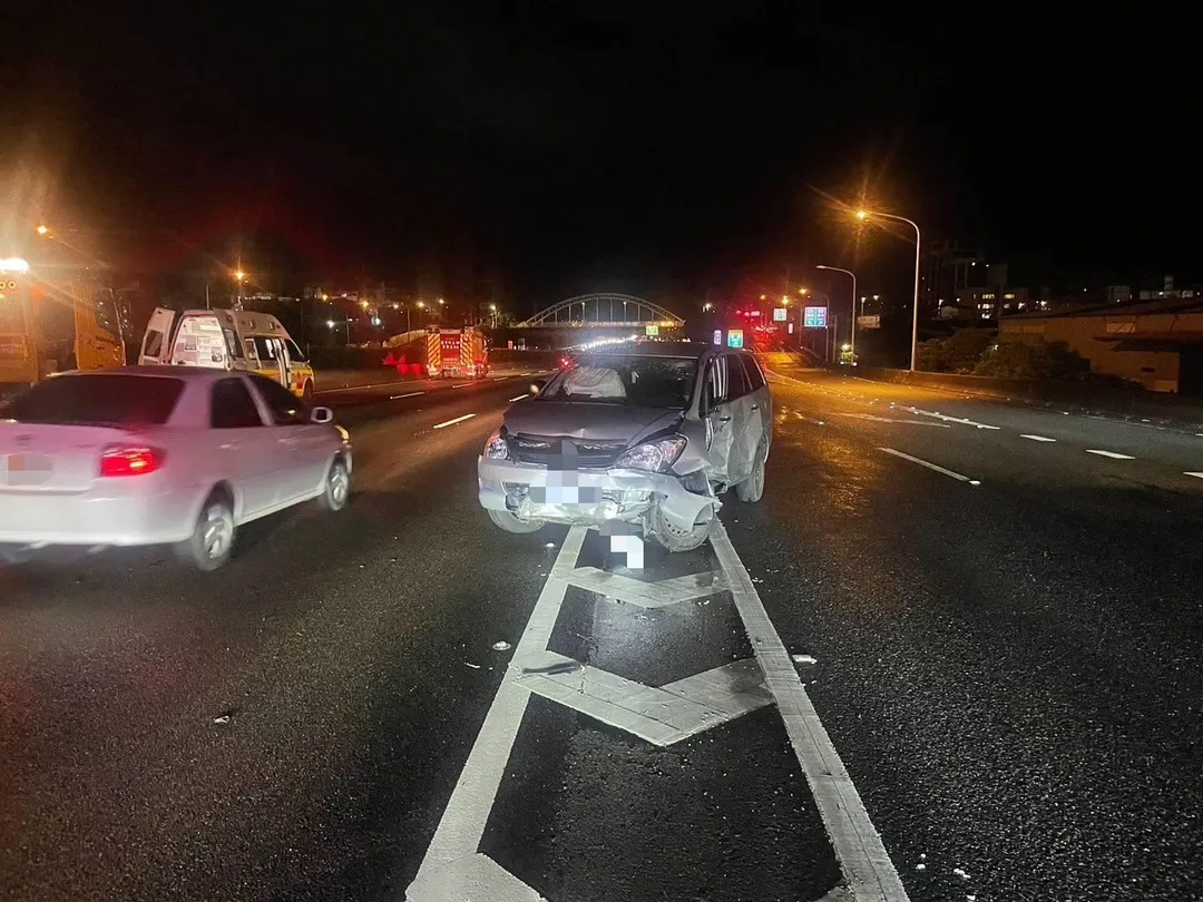 車禍現場。（圖／警方提供）