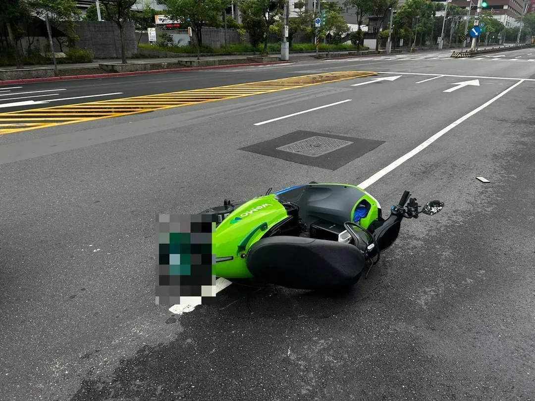 車禍現場。（圖／警方提供）