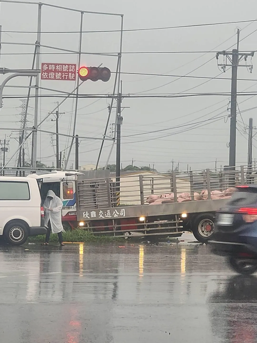 車禍現場。（圖／台南道路救援張家班群友提供）