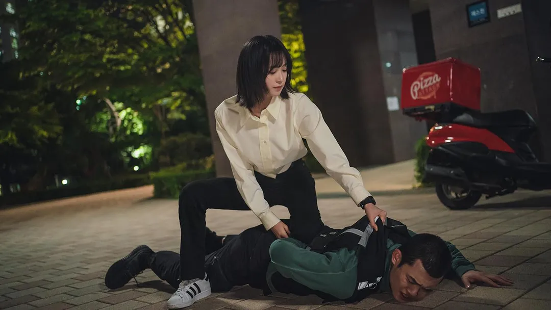韓智賢談及《變臉計劃》有很多打戲相當過癮。（圖／中天娛樂台提供）