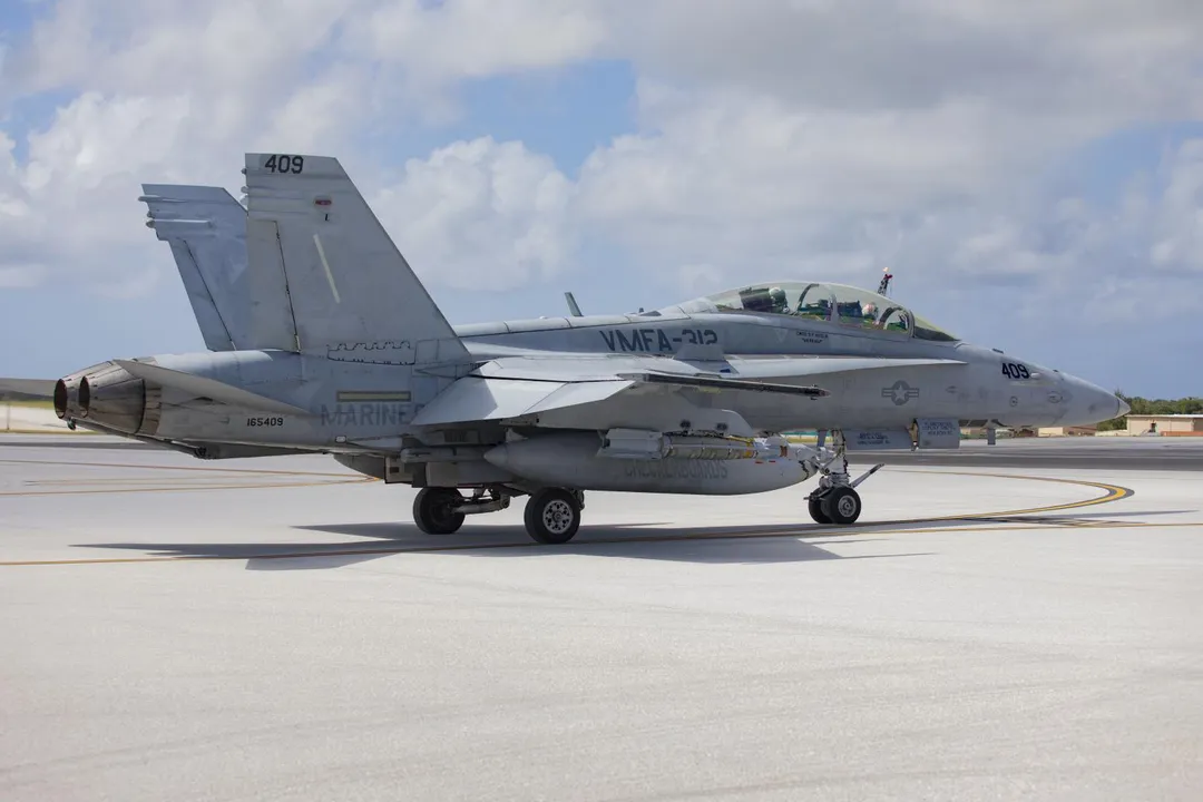 美國陸戰隊F/A-18D戰機；非失事飛機。(圖/美國陸戰隊)