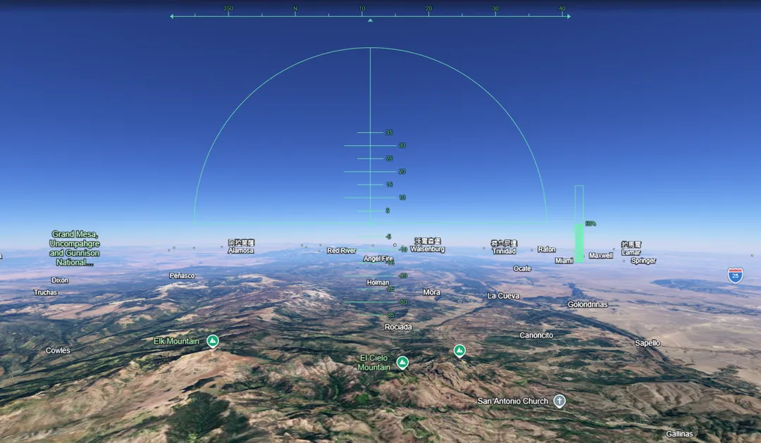 Google Earth網頁版免下載直接開飛。（圖／翻攝自Google Earth）