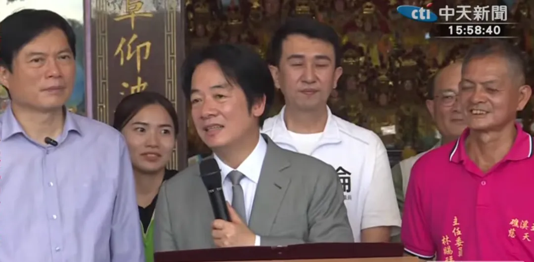 賴清德16日到宜蘭力挺林國漳。（圖／中天新聞）