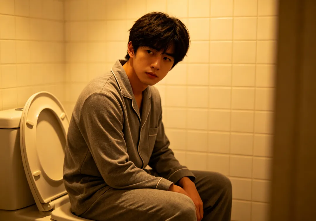 男性長期習慣站立如廁，但從泌尿健康與環境衛生的角度來看，坐姿如廁在多個面向上具有明顯優勢。（示意圖／AI生成圖）