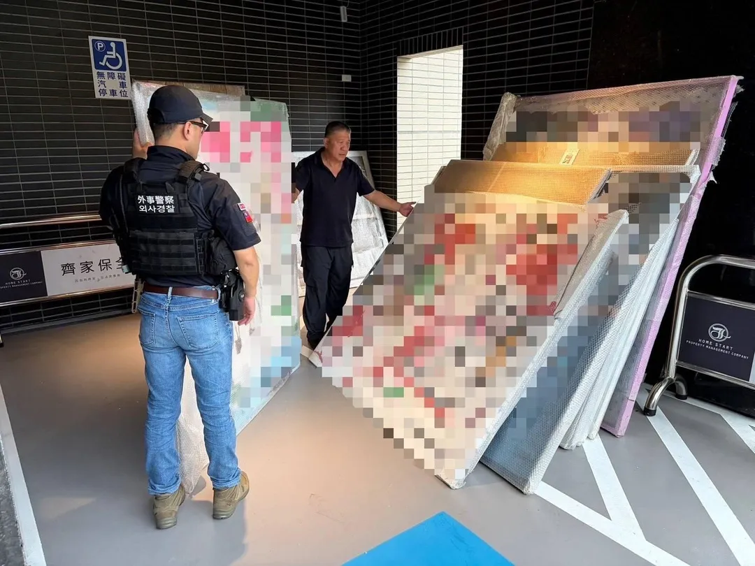 苗栗縣警察局刑警大隊查獲韓籍金姓男子與在韓4名家族成員涉嫌以投資藝術品為名,詐騙在台、韓兩國的韓國籍被害人高額金錢及多件藝術品。(圖/警方提供)