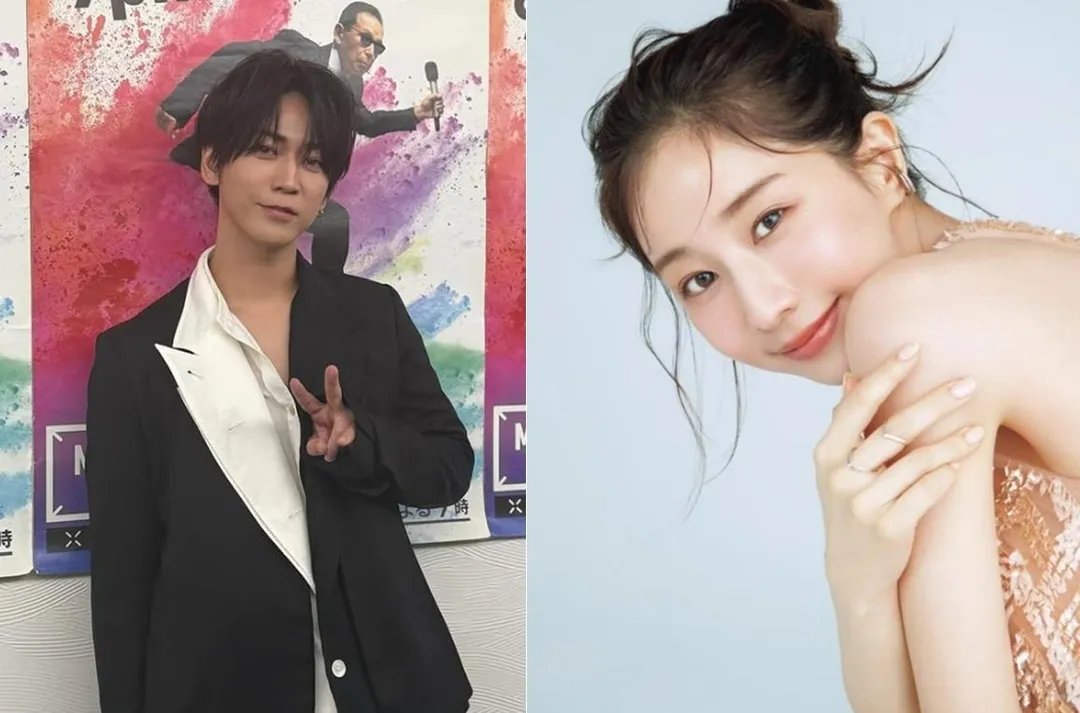龜梨和也(左)宣布娶女星田中美奈實(右),兩人迎來新生命。(圖/翻攝IG k_kamenashi_23、tanaka_minami_fan)