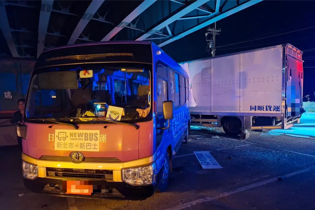 車禍現場。(圖/警方提供)