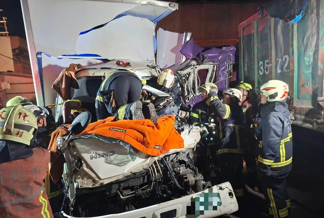 車禍現場。(圖/警方提供)