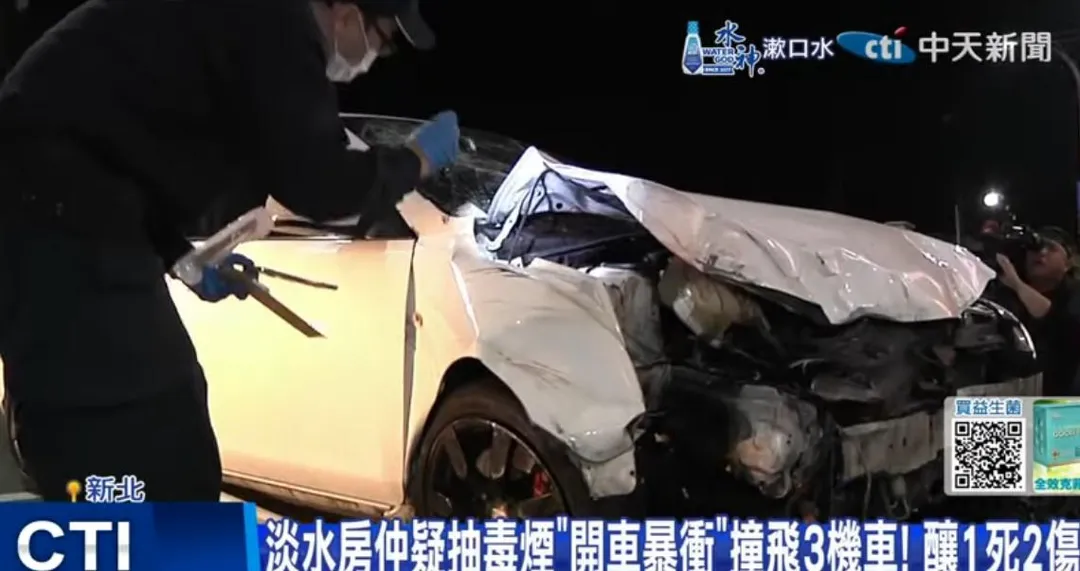 38歲李姓房仲毒駕撞死男大生。（資料照／中天新聞）