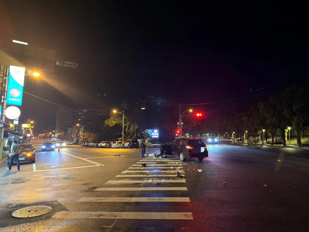 車禍現場。(圖/警方提供)