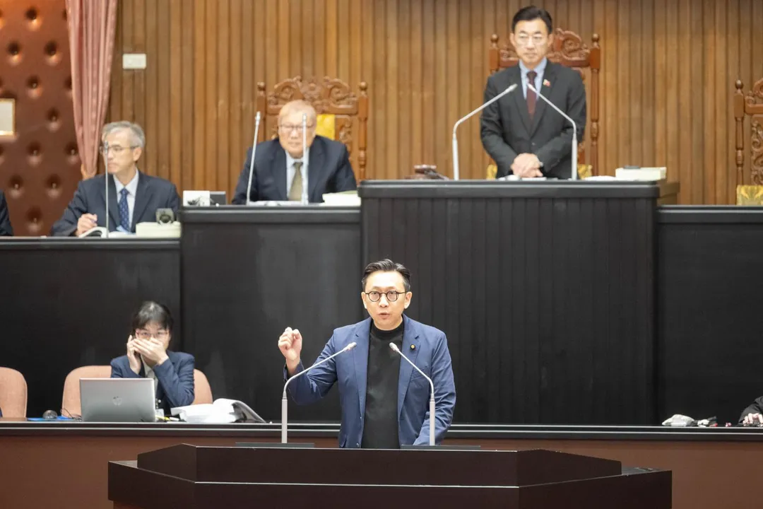 虛擬資產服務法三讀後國民黨立委葛如鈞發言。(葛如鈞辦公室提供)