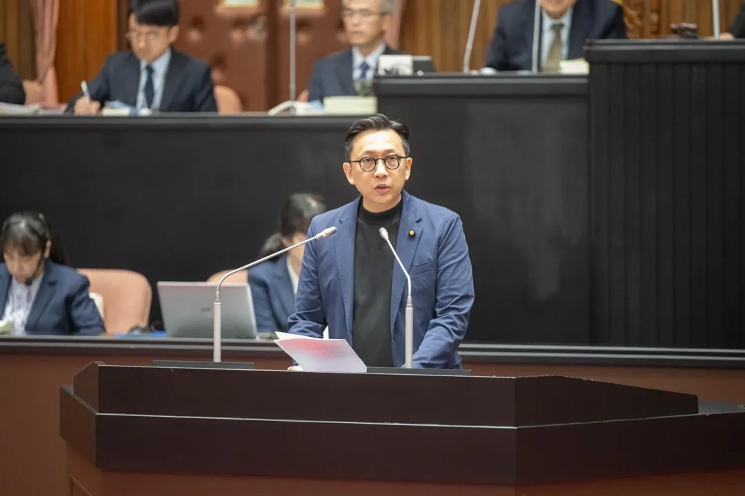 虛擬資產服務法三讀後國民黨立委葛如鈞發言。(葛如鈞辦公室提供)