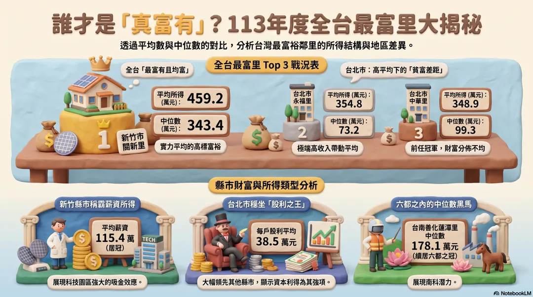 113年度全台最富里大揭密。（圖／中天新聞）