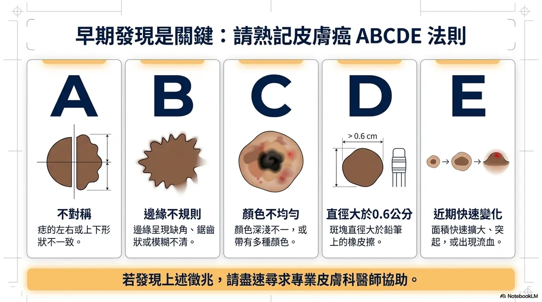 ABCDE法則。(圖/台北榮總)