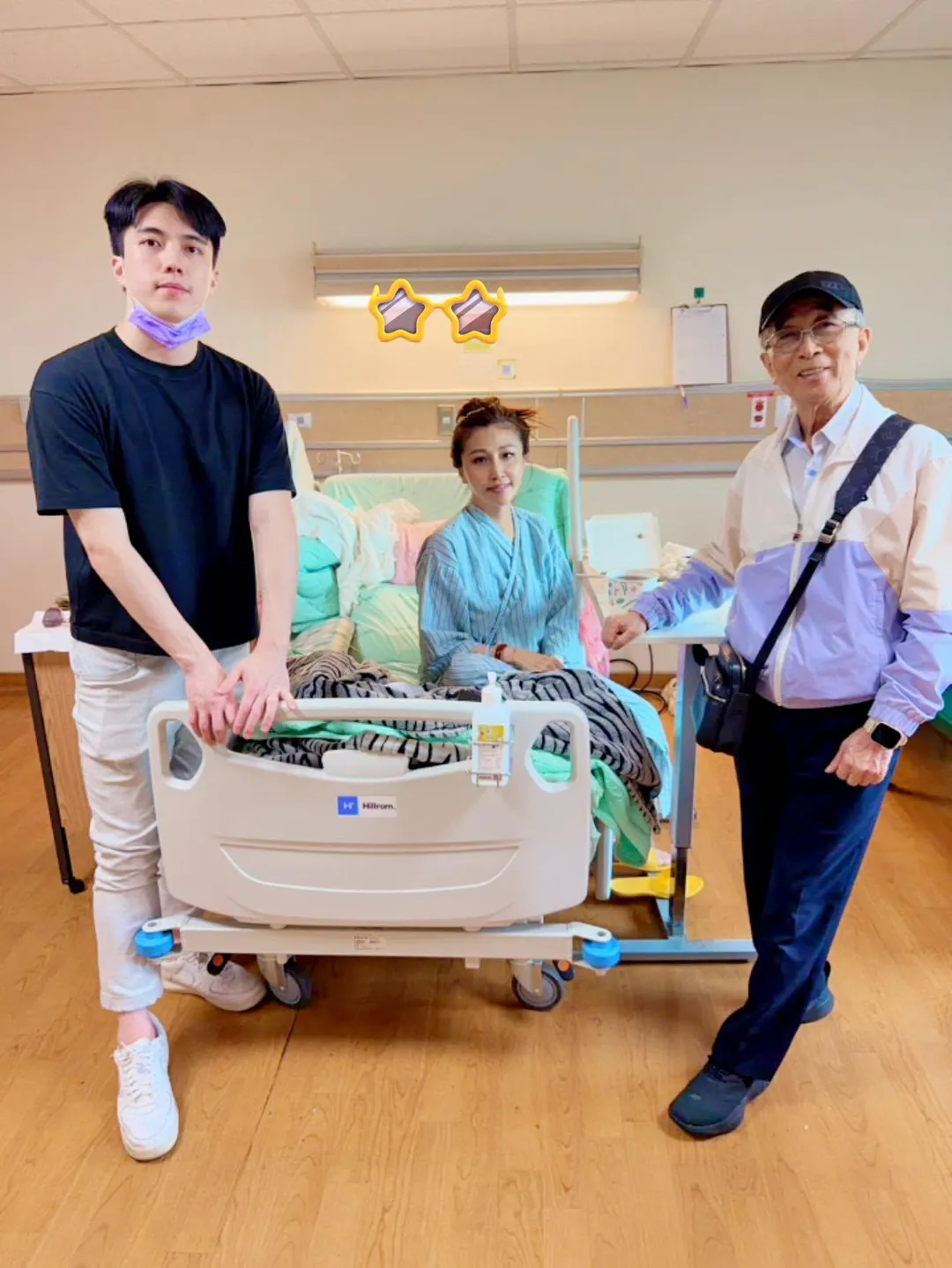 楊惠絜的家人們在她住院時探望。（圖／翻攝自楊惠絜臉書）