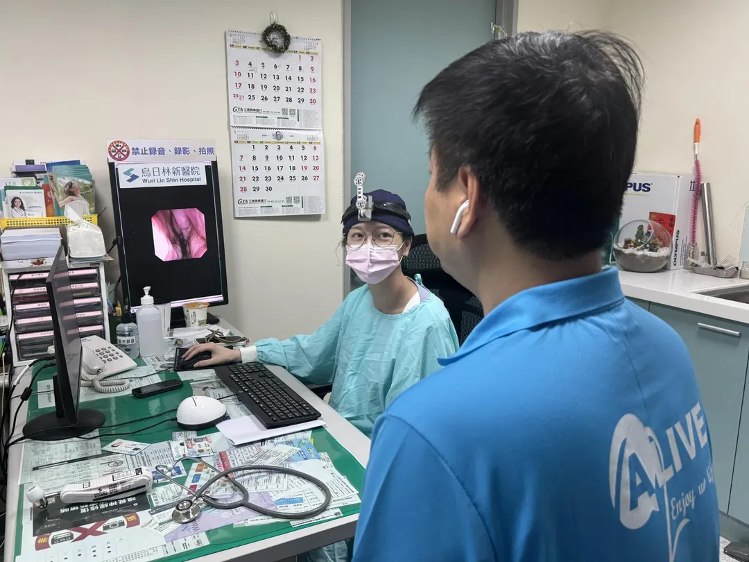 病人回診看診畫面。(圖/烏日林新醫院)