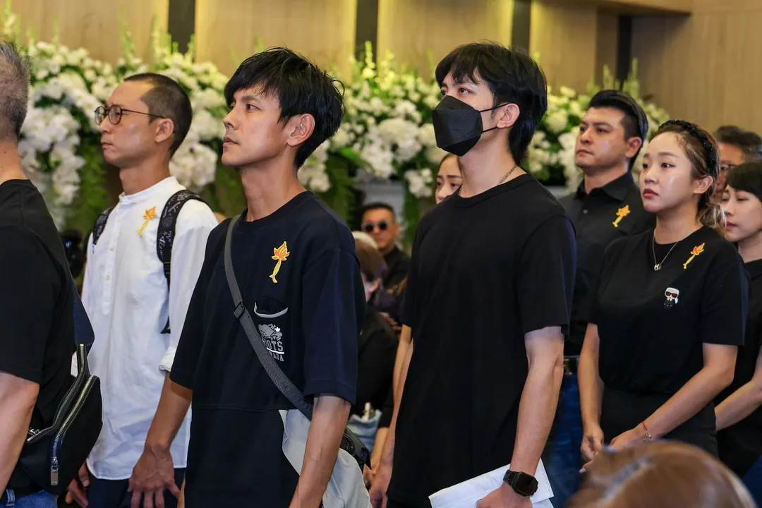 浩子、阿翔、郭忠祐、唐豐、賴慧如出席傅子純的告別式。（圖／民視提供）