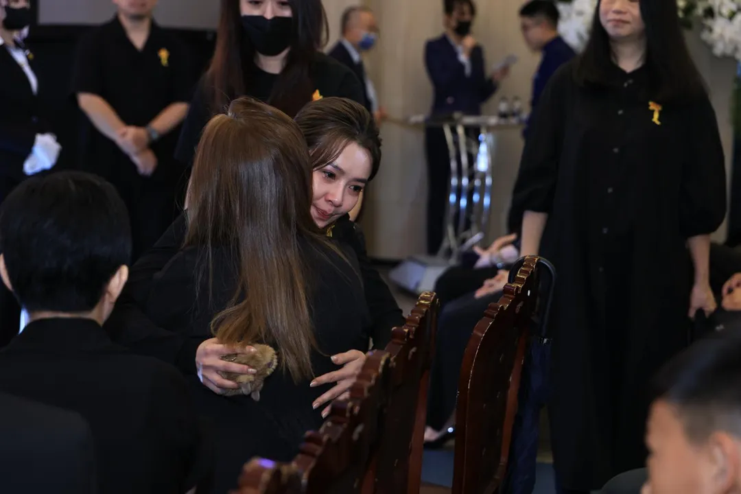 吳婉君出席傅子純的告別式。（圖／民視提供）