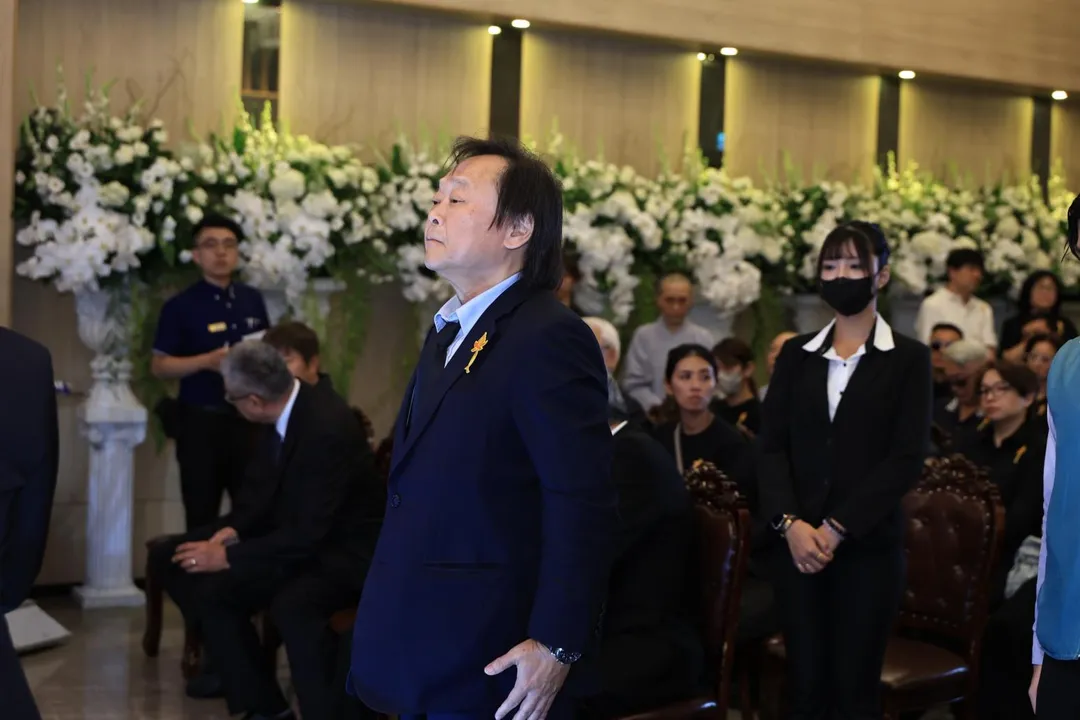 王世堅出席傅子純的告別式。（圖／民視提供）