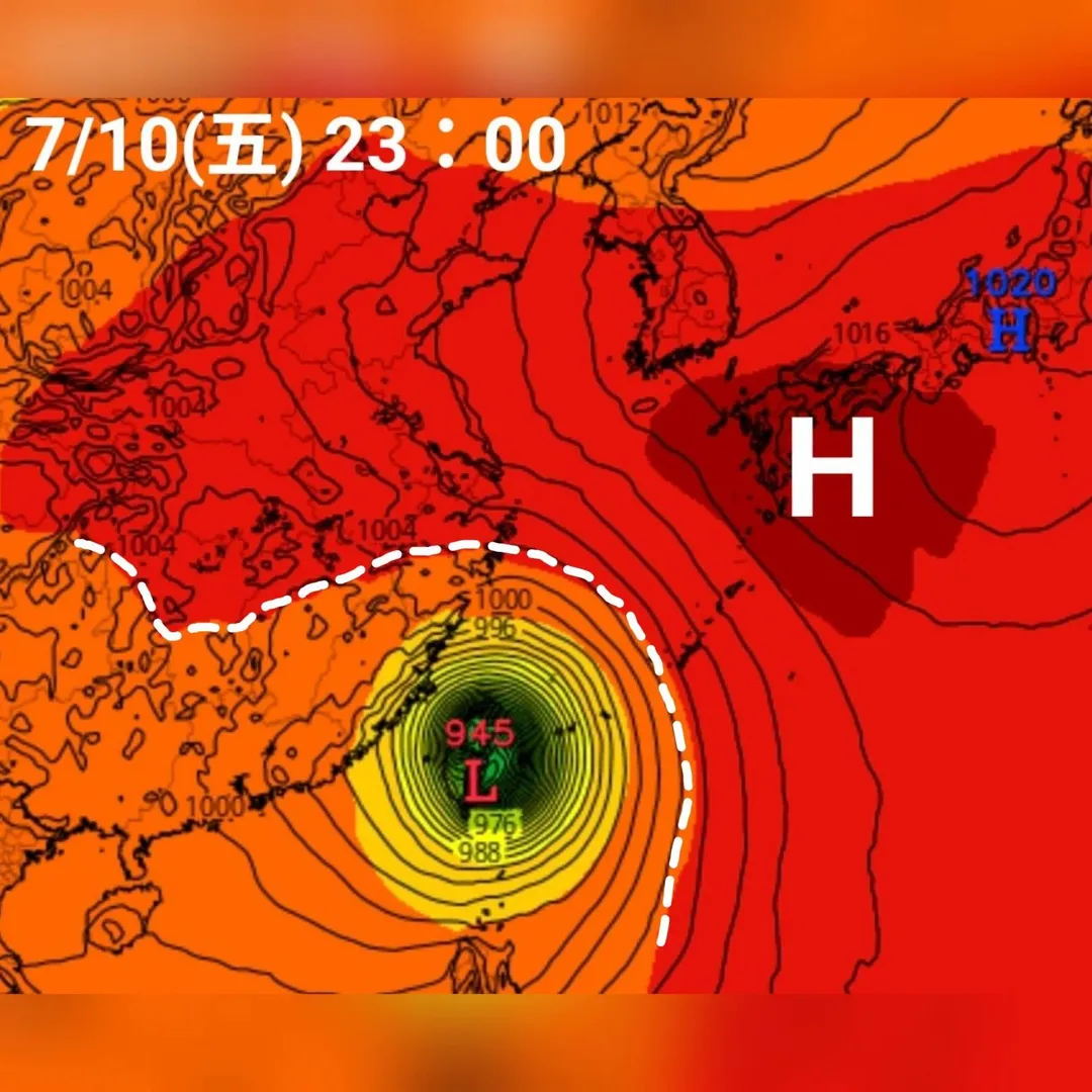 巴威可能在7月11日從宜花登陸。(圖/翻攝自臉書觀氣象看天氣)