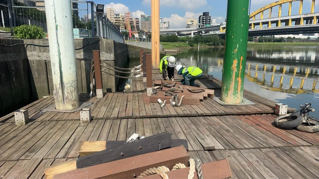 因應颱風來襲，北市水利處啟動河濱設施撤離作業。（圖／北市水利處提供）