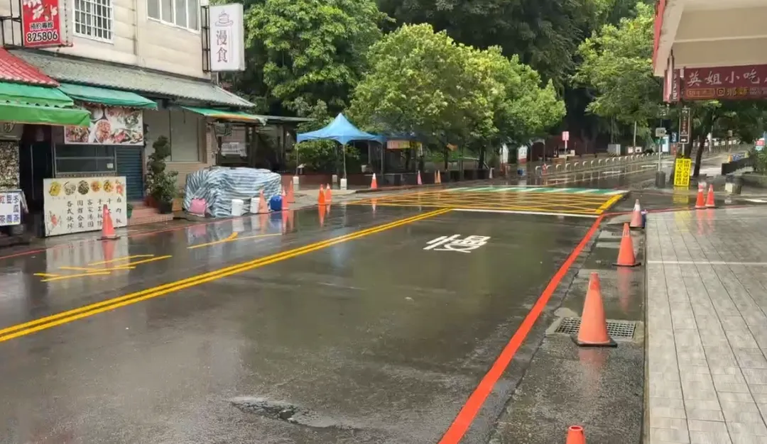 南庄鄉目前雨勢不大。（圖／中天新聞）