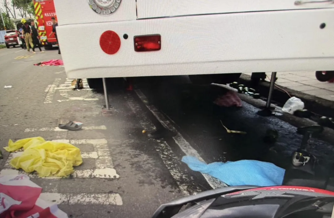 車禍現場。（圖／中天新聞）