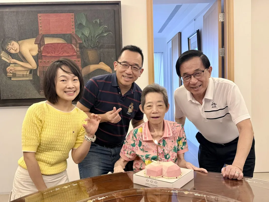 吳淑珍11日慶祝73歲生日。(圖/翻攝陳水扁Threads)