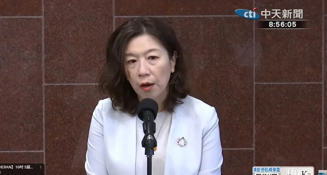 衛福部次長林靜儀。（圖／中天新聞）