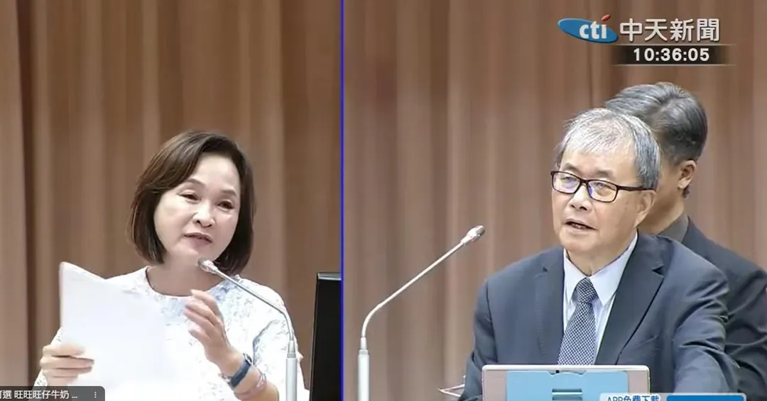 國民黨立委柯志恩（左）、教育部長鄭英耀（右）。（圖／中天新聞）