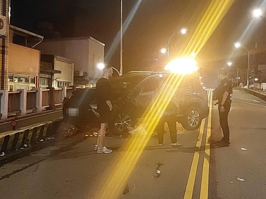 車禍現場。(圖/警方提供)