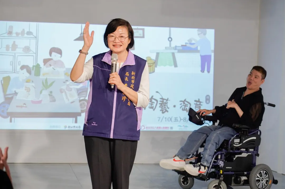 新北市社會局長李美珍誠摯邀請民眾走進展場，共同響應CRPD。（圖／新北市政府社會局提供）