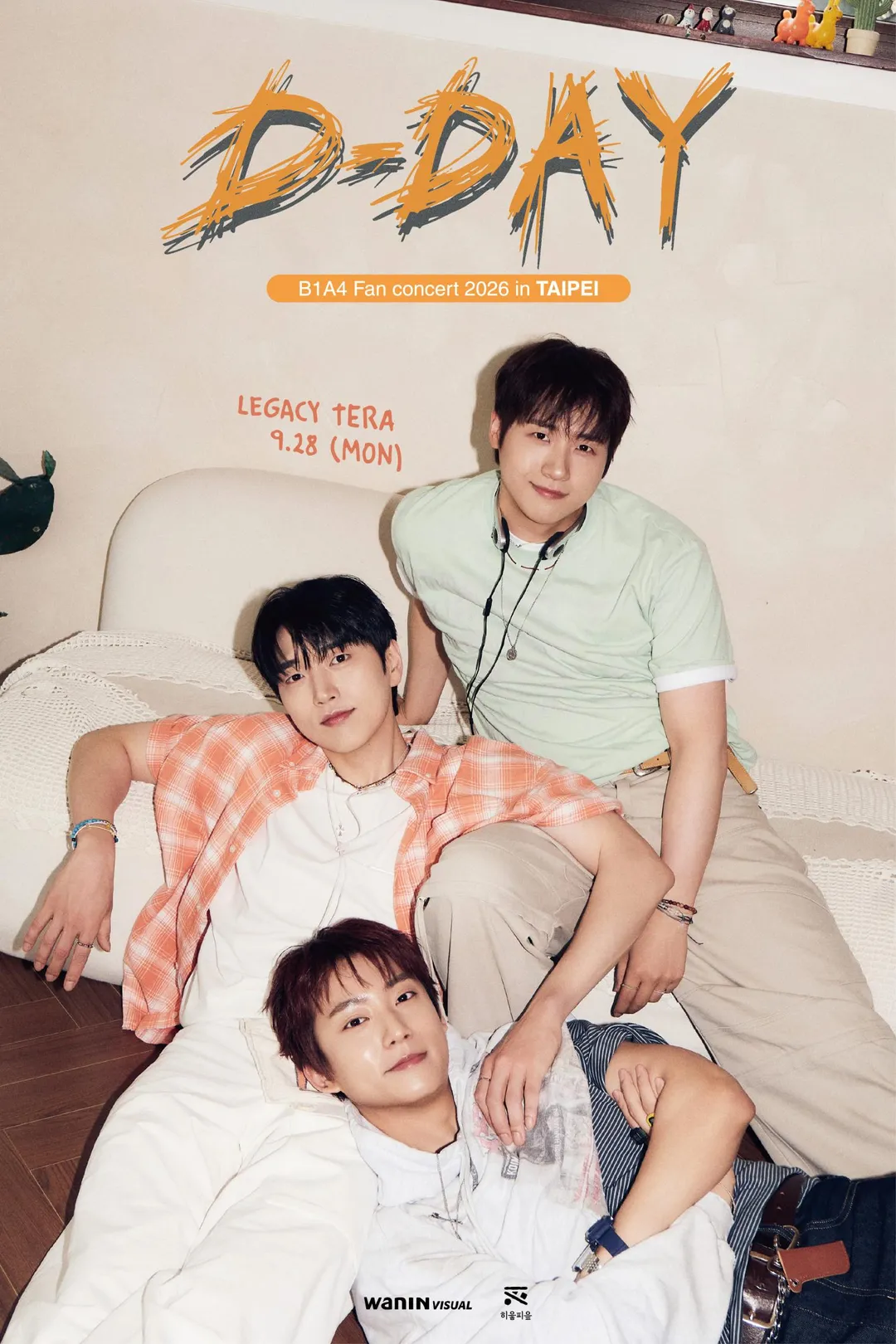 B1A4 9月28日將在台北Legacy TERA開唱。（圖／網銀國際影視提供）