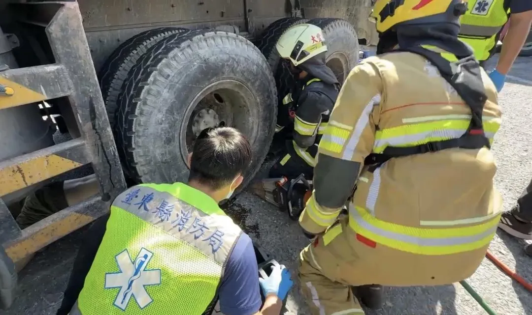 台東今發生一起死亡車禍。（圖／翻攝畫面）