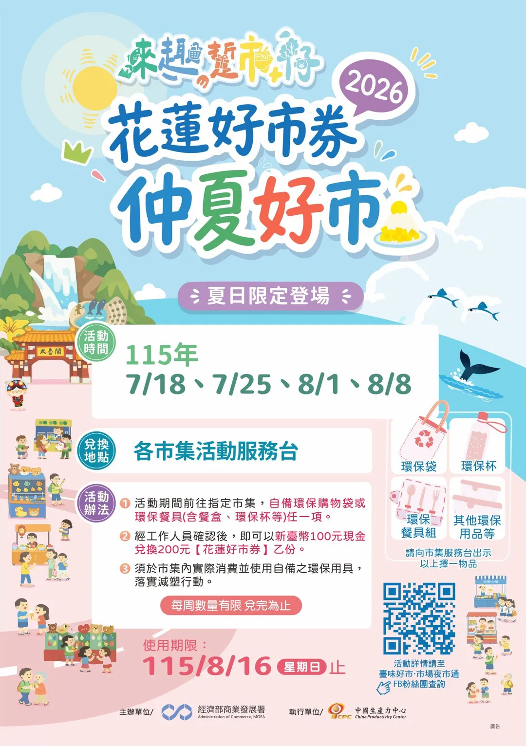 花蓮好市券資訊。（圖／經濟部商業發展署）