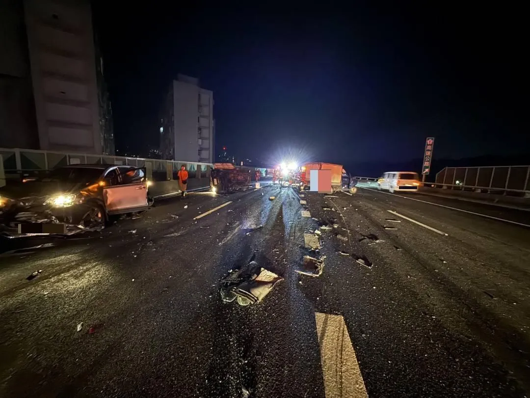 車禍現場。（圖／警方提供）