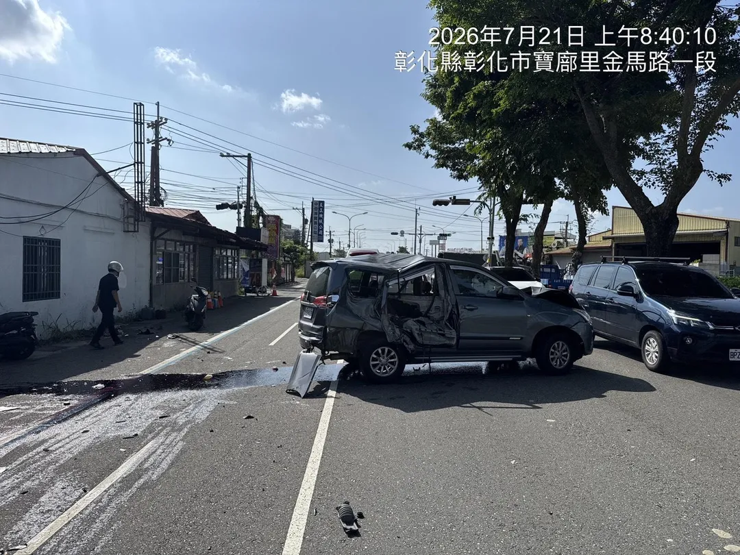 車禍現場。（圖／中天新聞）